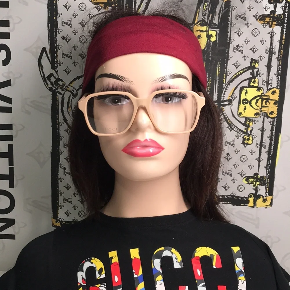 Luxury New Gucci GG0469O 003 Ivory Square Eyeglasses – Authentic & Stylish